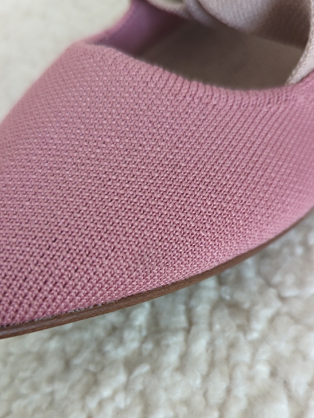 Rothy's Rosebud Pink Bow Mary Jane Ballet Flats - Picture 11 of 14
